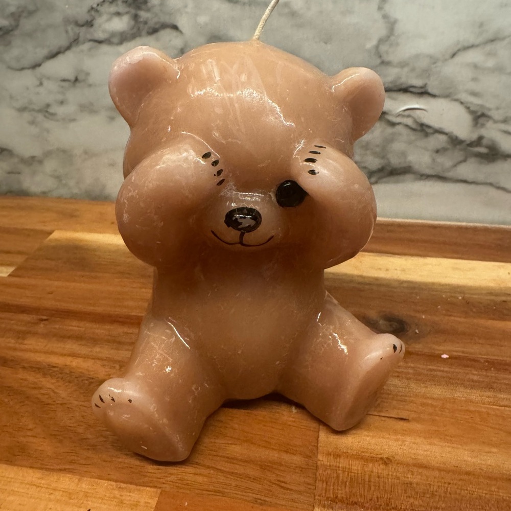 Adorable Brown Bear Candle